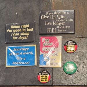 Set of Humorous Fridge Magnets